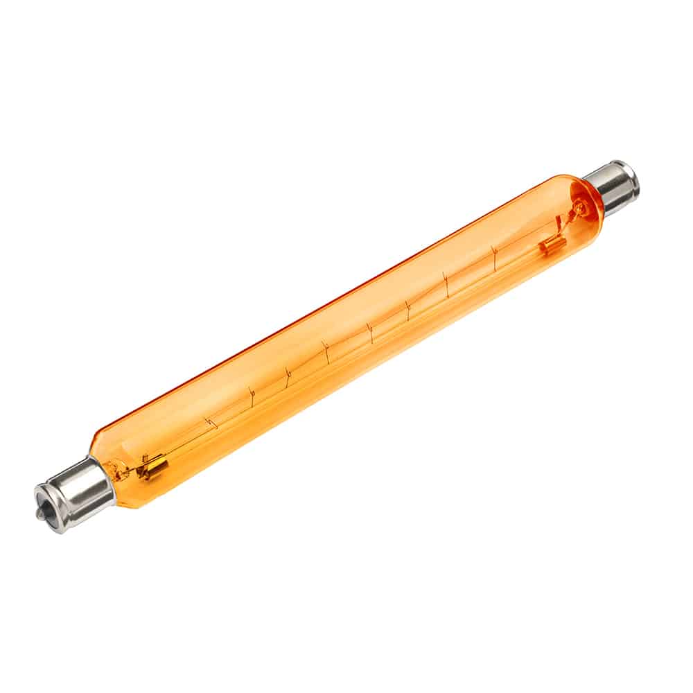 Amber Fireglow 221mm 60w Tube Strip Light UK LIGHT STORE