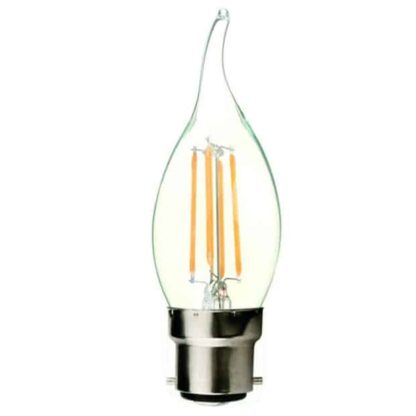 Clear Flame Tip - Filament LED Candle Household Light Bulb 240v - BC