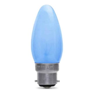 Blue Opaque Candle General Household Incandescent Light Bulb 240v - BC
