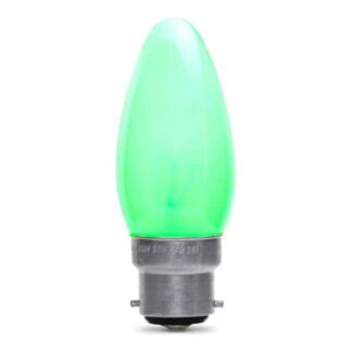 Green Opaque Candle General Household Incandescent Light Bulb 240v - BC