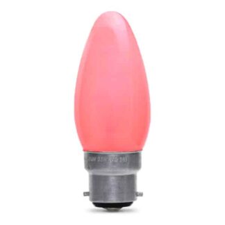 Red Opaque Candle General Household Incandescent Light Bulb 240v - BC