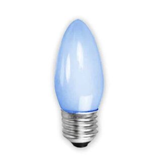 Blue Opaque Candle Household Incandescent Light Bulb 240v - ES