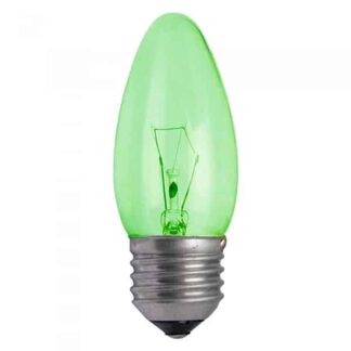 Green Candle Household Incandescent Light Bulb 240v - ES