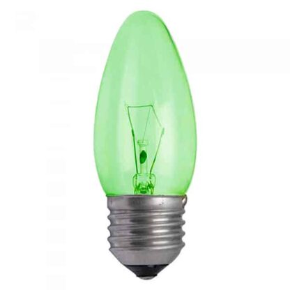 Green Candle Household Incandescent Light Bulb 240v - ES