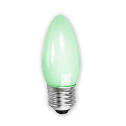 Green Opaque Candle Household Incandescent Light Bulb 240v - ES