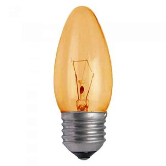 Orange Candle Household Incandescent Light Bulb 240v - ES