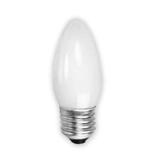 Pearl White Candle Household Incandescent Light Bulb 240v - ES