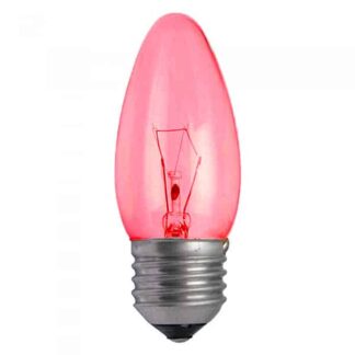 Red Candle Household Incandescent Light Bulb 240v - ES