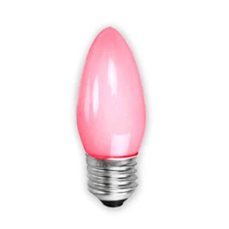 Red Opaque Candle Household Incandescent Light Bulb 240v - ES