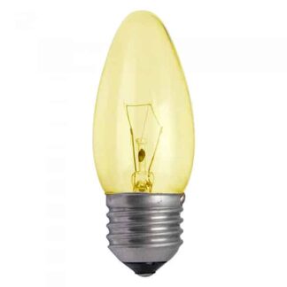 Yellow Candle Household Incandescent Light Bulb 240v - ES