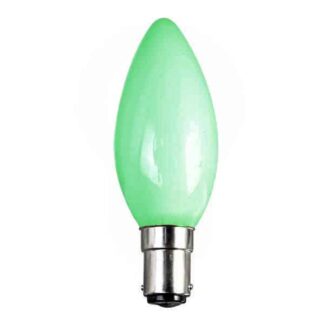 Opaque Green Candle General Household Incandescent Light Bulb 240v - SBC
