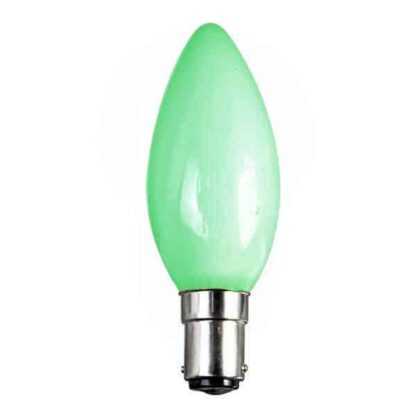 Opaque Green Candle General Household Incandescent Light Bulb 240v - SBC