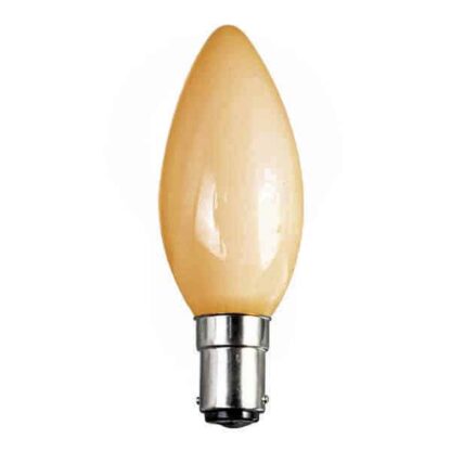 Opaque Orange Candle General Household Incandescent Light Bulb 240v - SBC