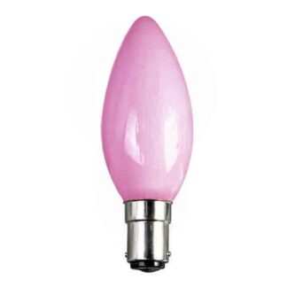Opaque Pink Candle General Household Incandescent Light Bulb 240v - SBC