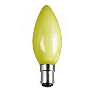 Opaque Yellow Candle General Household Incandescent Light Bulb 240v - SBC