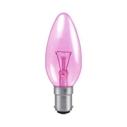 Pink Candle General Household Incandescent Light Bulb 240v - SBC