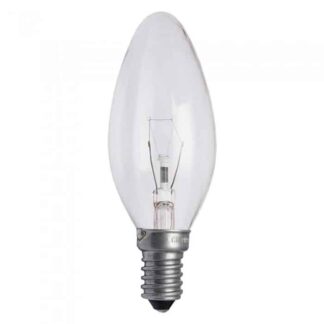 15W Clear Candle Household Incandescent Light Bulb 240V SES E14 Small Screw