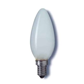 Pearl / White Candle Household Incandescent Light Bulb 240v - SES