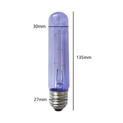 SUB-ZERO Replacement UK 220V Fridge Light Bulb 40W E27 Long Narrow Tube Blue Glass - Image 2