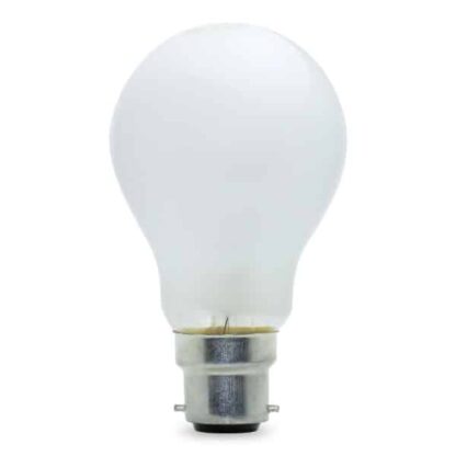 Pearl / White Opaque GLS General Household Incandescent Light Bulb 240v - BC