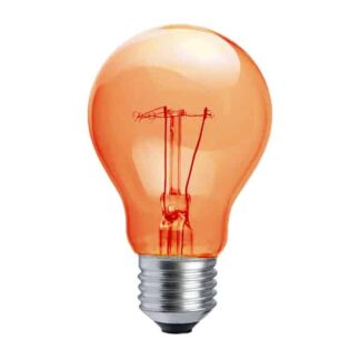 Orange GLS General Household Incandescent Light Bulb 240v - ES