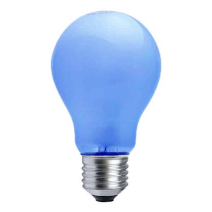 Blue Opaque GLS General Household Incandescent Light Bulb 240v - ES