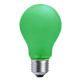 Green Opaque GLS General Household Incandescent Light Bulb 240v - ES