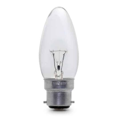 Clear Candle General Household Incandescent Light Bulb 240v - BC