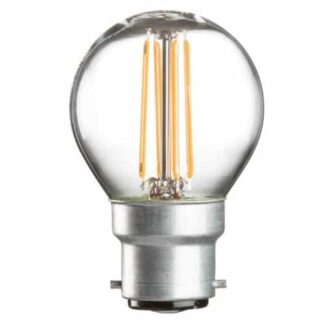 Clear - Filament LED Round Golf Ball Household Light Bulb 4w - BC