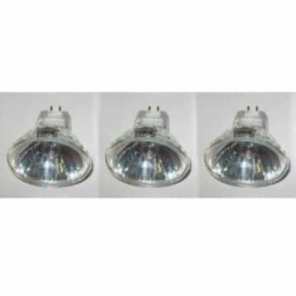 3 Pack. Energy saving MR11 light bulbs. 2 pin 12 volt GU4 Halogen 20 watt equivalent. Small mini spot light lamps 12V