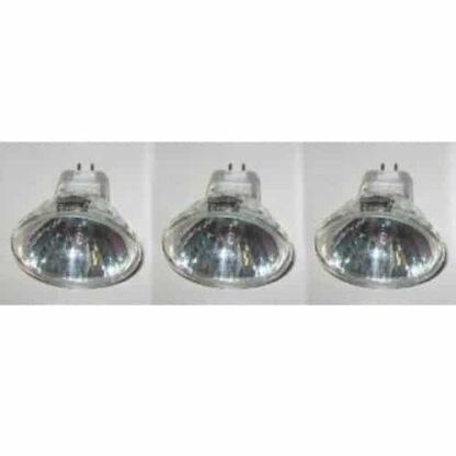 3 Pack. Energy saving MR11 light bulbs. 2 pin 12 volt GU4 Halogen 20 watt equivalent. Small mini spot light lamps 12V