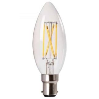 Clear - Filament LED Candle Household Light Bulb - SBC