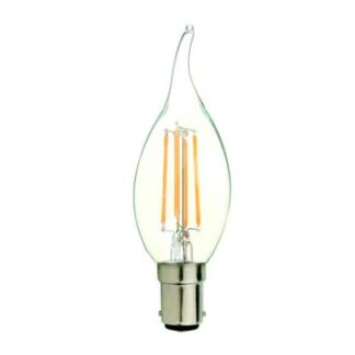 Clear Flame Tip - Filament LED Candle Household Light Bulb 240v - SBC