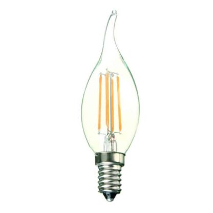 Clear Flame Tip - Filament LED Candle Household Light Bulb 240v - SES