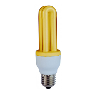 YELLOW 11W ES Stick CFL Energy Saving Light Bulb
