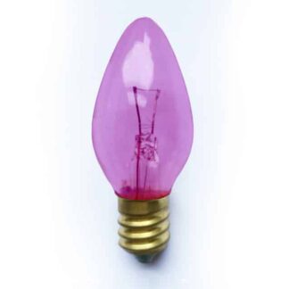X3 Replacement Christmas Light Bulbs VIOLET / PURPLE 12V 3W E12 Clear Small Screw In Cone Shaped Bulb