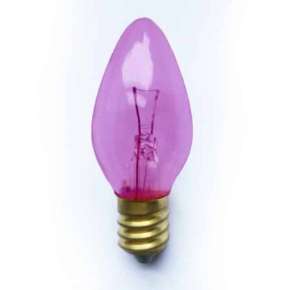 X3 Replacement Christmas Light Bulbs VIOLET / PURPLE 12V 3W E12 Clear Small Screw In Cone Shaped Bulb
