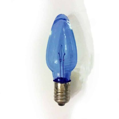 X3 Replacement Christmas Light Bulbs BLUE 12V 3W E10 Clear Small MES Screw In Cone Shaped Bulb