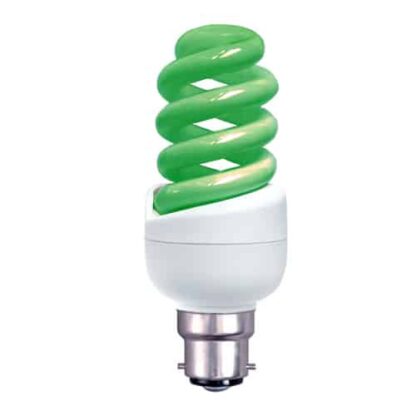 GREEN 11W BC Spiral CFL Energy Saving Light Bulb