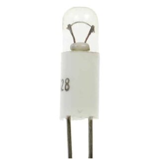 T1 1/4 cm (2.54mm) BI-PINs 4.5mm x 15mm Small Light Bulb (Pack of 5)