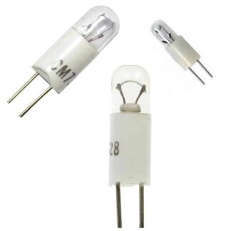 T1 1/4 3/4 cm (2.54mm / 3.17mm) BI-PIN Small Light Bulb