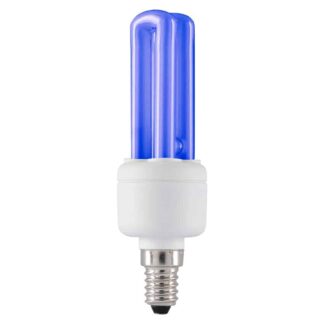 BLUE 11W SES E14 Stick CFL Energy Saving Light Bulb