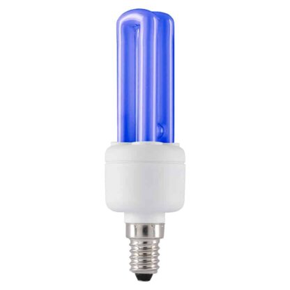 BLUE 11W SES E14 Stick CFL Energy Saving Light Bulb