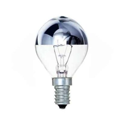 Crown Silver 40W Golf Ball General Incandescent Light Bulb UK 240V - SES E14 Base