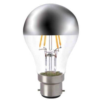 LED Crown Silver 6W GLS General Light Bulb UK 240V - BC B22 Base