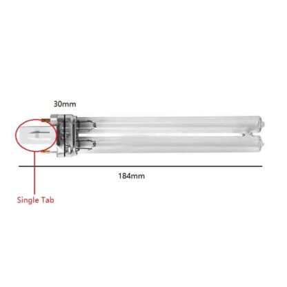 13W PLS UV Clear Germicidal Bulb for Water Pond Tank Filter 184mm - Image 2