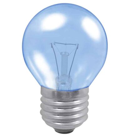 Blue 15W Golf Ball Incandescent Light Bulb 240V - ES