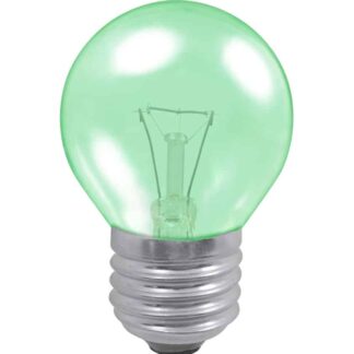 Green 15W Golf Ball Incandescent Light Bulb 240V - ES