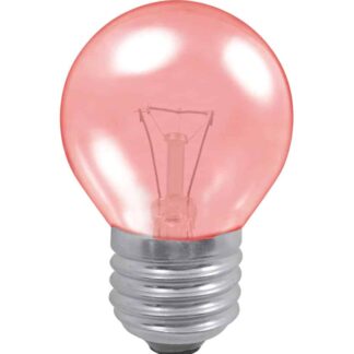 Red 15W Golf Ball Incandescent Light Bulb 240V - ES