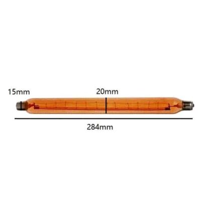 Amber Fire Glow 284mm 60w Tube Strip Light - Image 2